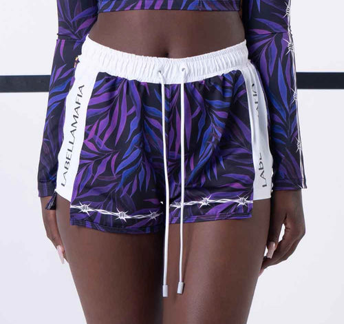 SHORT SET MORADO DARK LEAVES